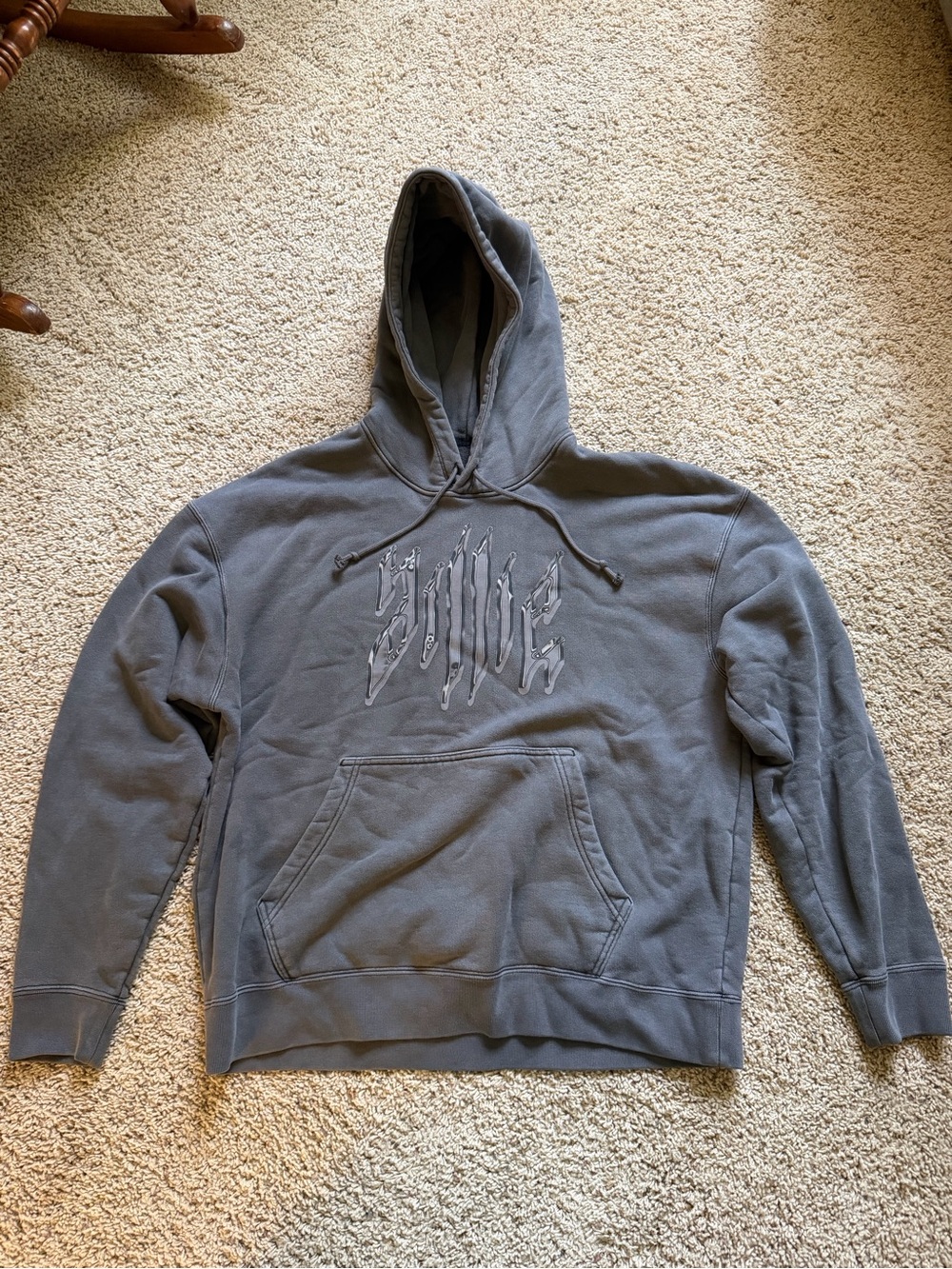 Jordan Billie Eilish Men's Slate Gray Pullover Hoodie with Graphic